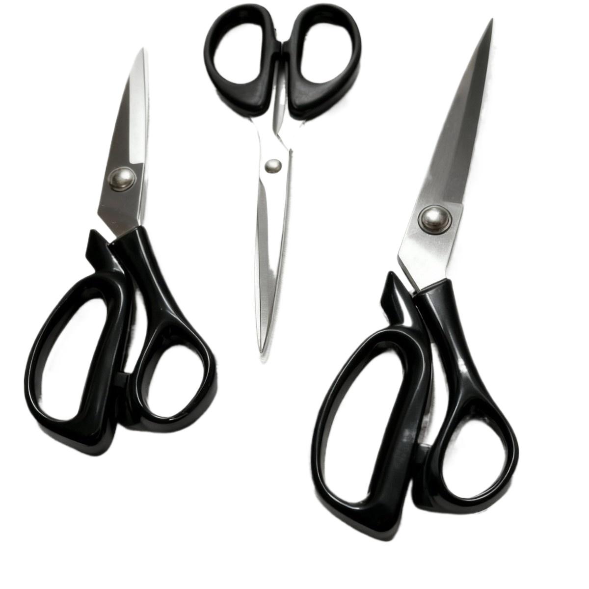 3-Pack Sewing Scissors Set for Precise Fabric Cutting, Durable & Sharp Blades for Crafting Projects, Essential Sewing Tools, Sewing Kit, Sewing Supplies Crafts