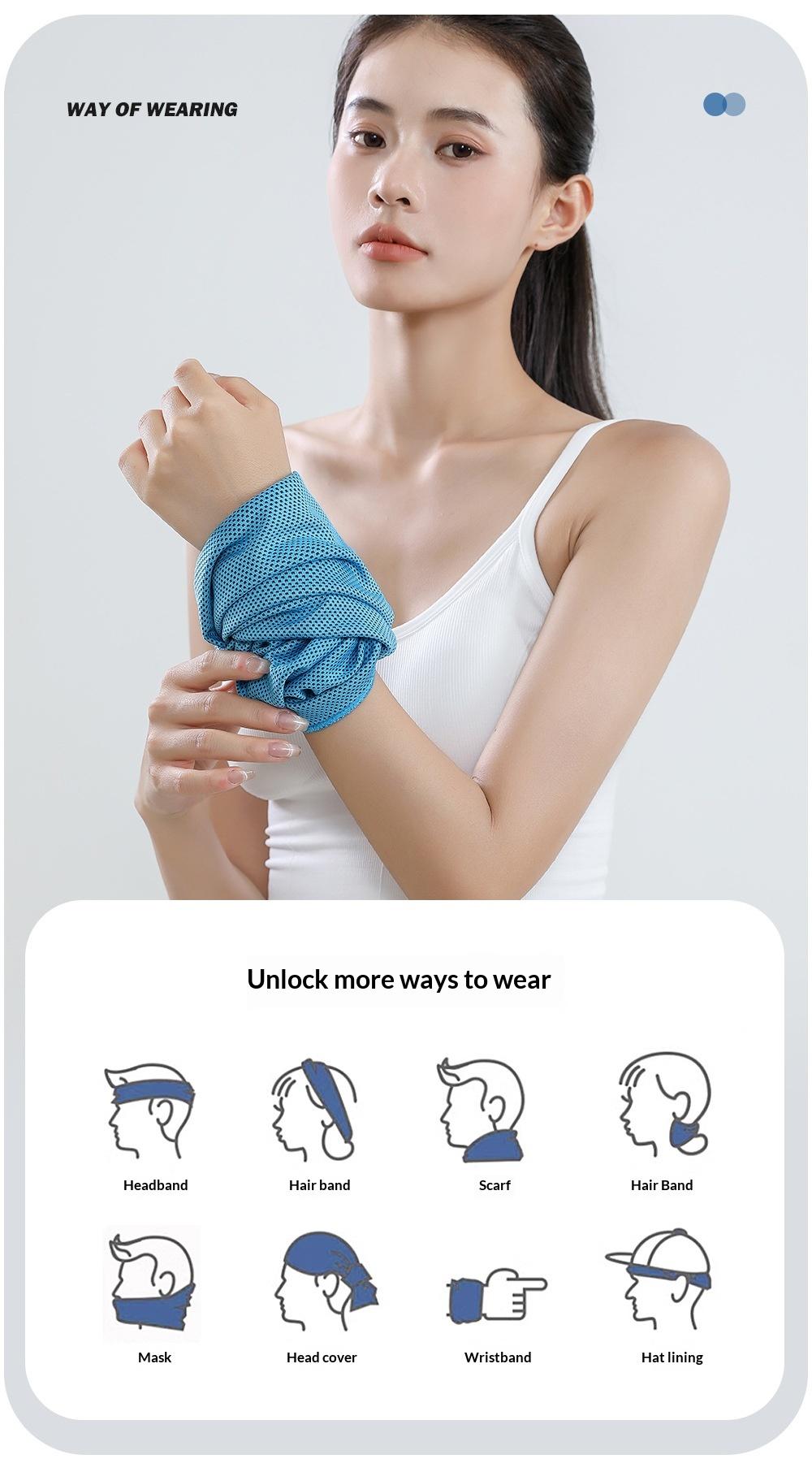 Light Luxury Ice Feel Sports Wrist Brace, Anti-Sprain Support, Cooling Sweat Absorption, Breathable, Unisex, Ideal for Fitness and Outdoor Activities