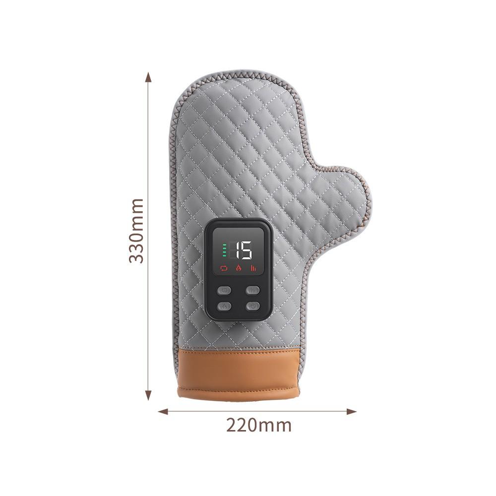 Rechargeable Portable Hand Massager, Combines Air Pressure, Heat Therapy, and Vibration, Electric Vibrating Massage Device for Finger Joints, Home Use