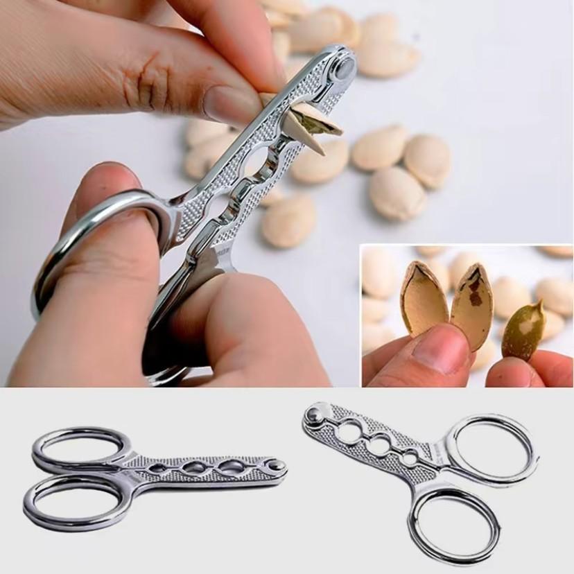 Magic Nutcracker Tool for Shelling Sunflower Seeds, Lazy Person's Pine Nut and Watermelon Seed Sheller, Hazelnut Opener