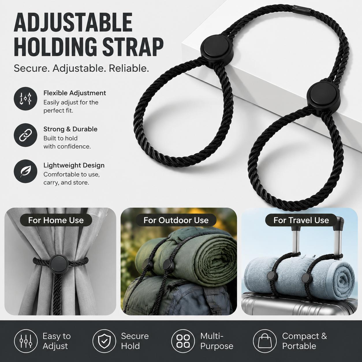 Women's Titanium Alloy Stretchy Rope Bracelet - Elastic Adjustable Braided Cuff with Secure Link Closure, Ideal for Sports/Outdoor Activities & Everyday Wear