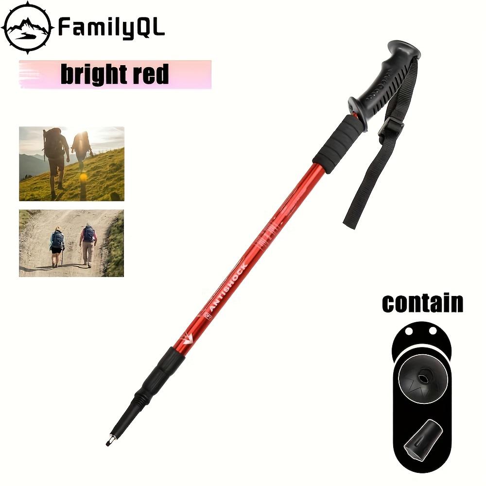1pc Of Aluminum Alloy Hiking Stick, Foldable, Lightweight, Earthquake Resistant, Adjustable Hiking Stick, with Quick Locking for Men And Women, Hiking Accessories