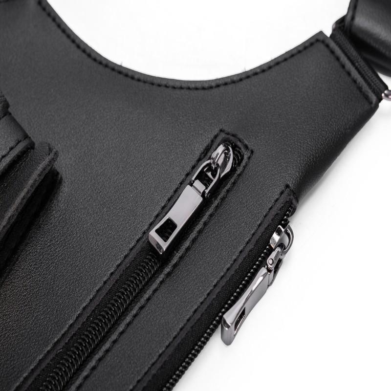 Adjustable Underarm Shoulder Bag for Men and Women-Anti-theft Hidden Storage for Cell Phones and Other Hunting and Outdoor Gear,Premium Leather.