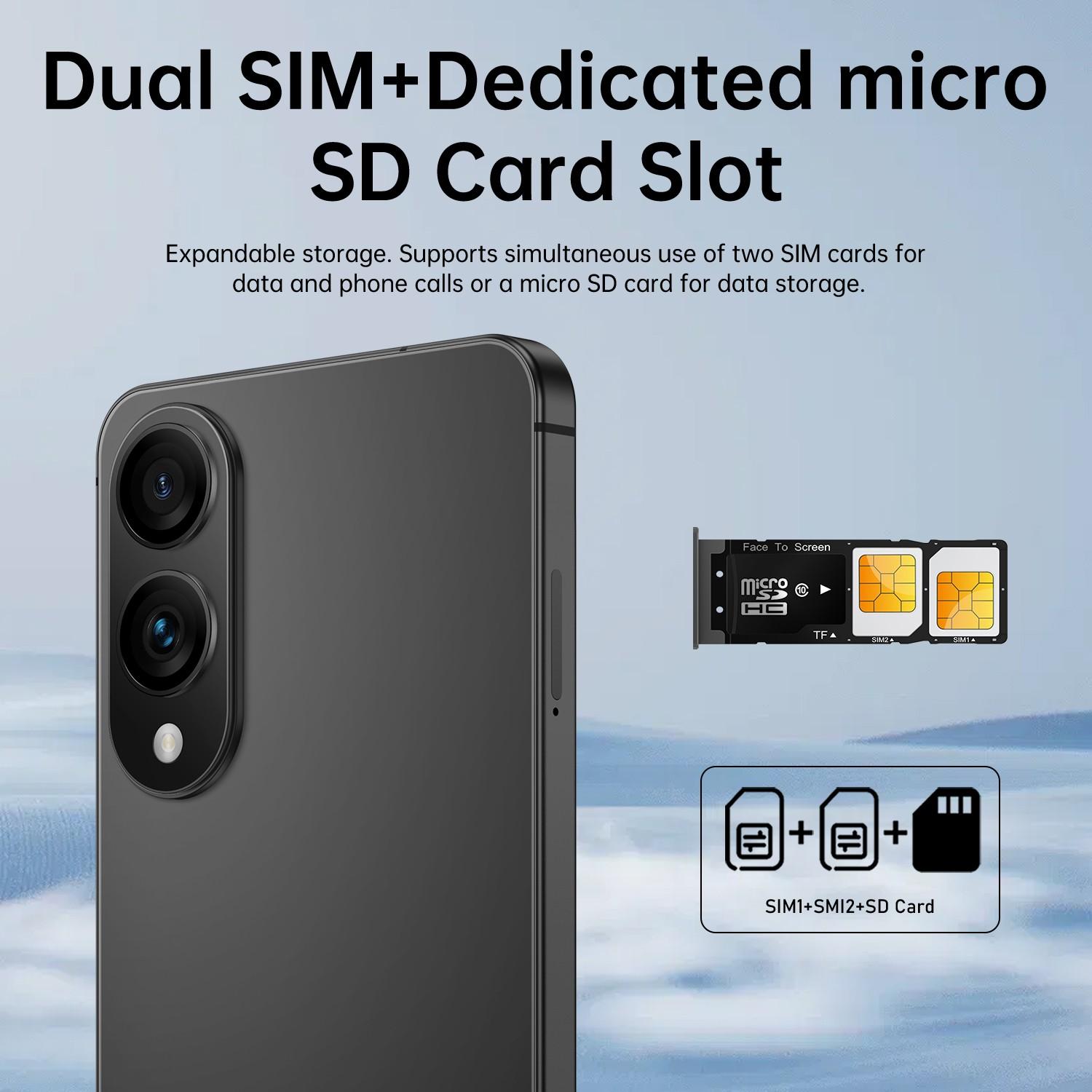 I25 Ultra Android 12 Smartphone, 7.2 Inch Large Screen, Octa-Core Processor, 4g Full Network, Dual Sim, 4GB+32GB RAM, 4300mah Battery, HD Camera