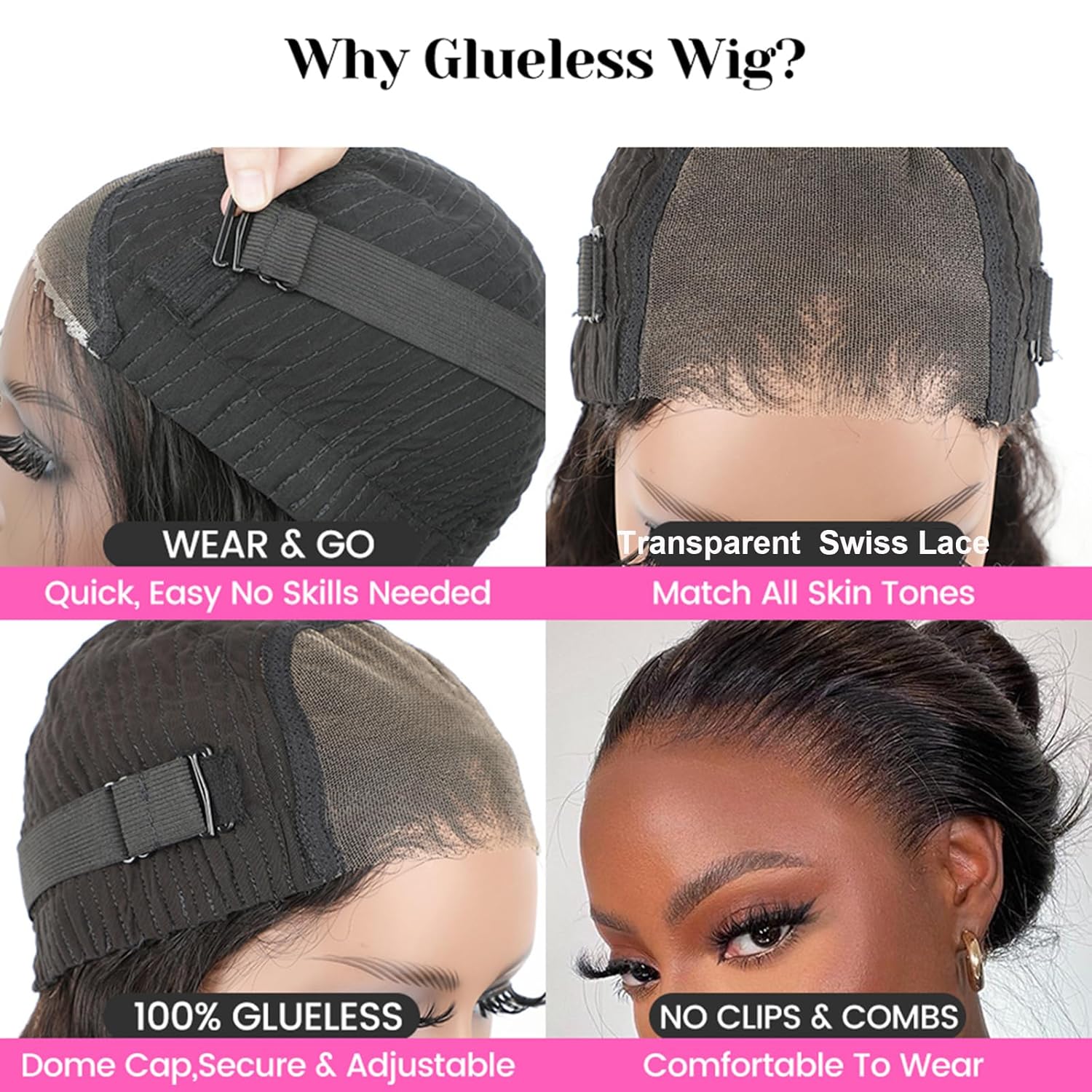 Wear and Go Glueless Bob Wigs for Black Women Short Kinky Curly Glueless Bob Wig Human Hair Invisible SKINLIKE Real HD Transparent Lace  Pre Plucked Pre Cut  200% Density