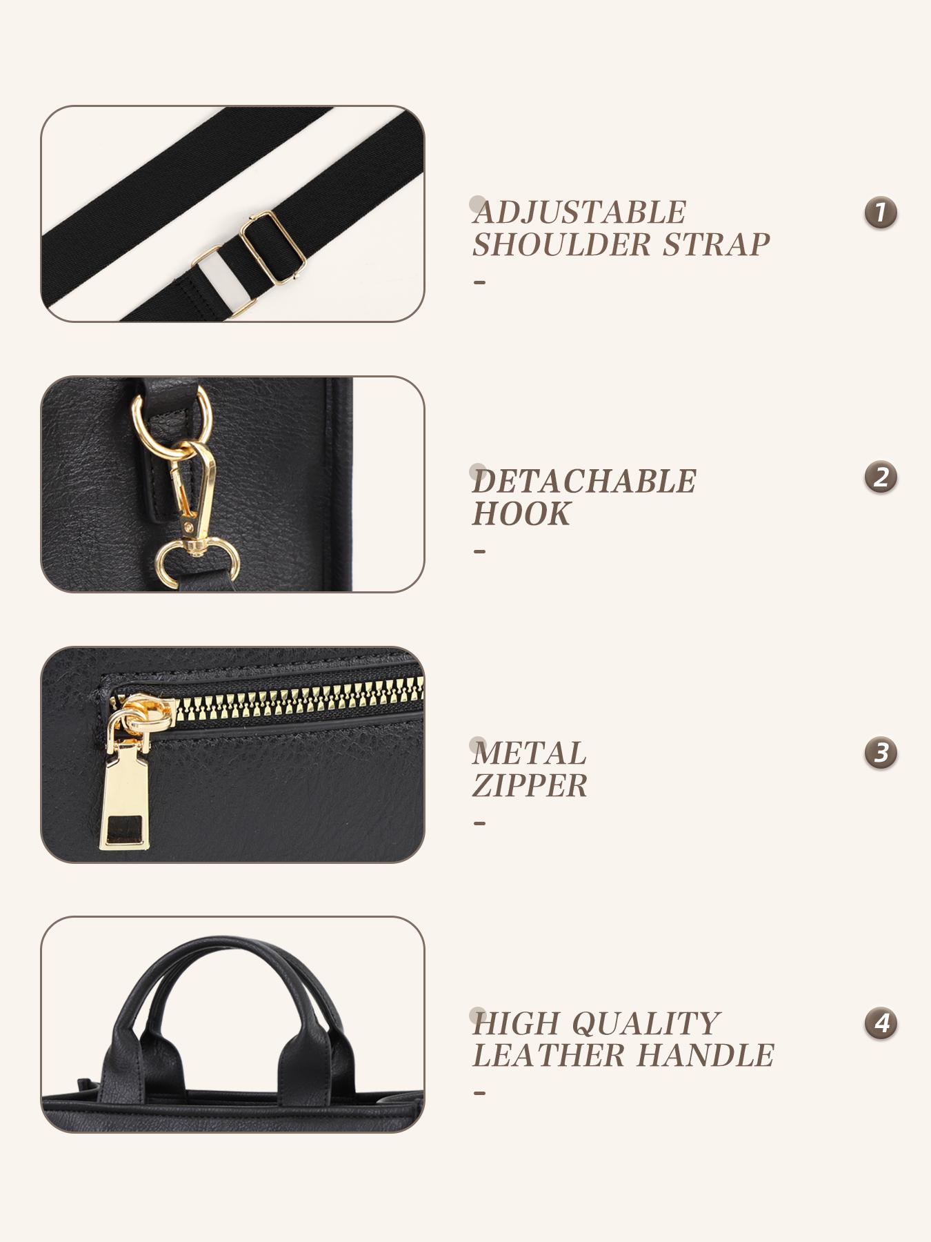 Women's Tote Bag, Fashionable Shoulder Bag for Daily Used, Casual Trendy Versatile High-quality Daily Commuting Bag, Girl Fashionable Bag, PU Tote Satchel, Classic Shoulder Bag