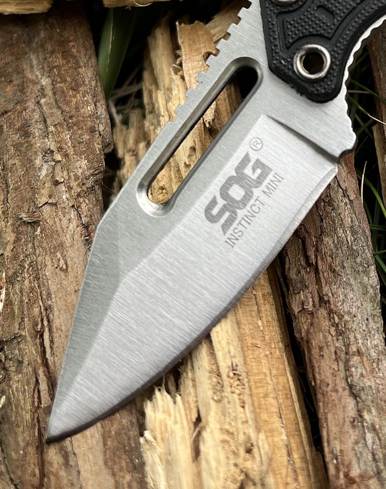 Mini Fixed Blade Knife EDC Knife Instinct Boot-Knife Premium Stainless Steel Blade Knife G10 Handle Knife Outdoor Hiking self defense tactical knife Camping Fishing Tool Knife with K Sheath Pocket Knife