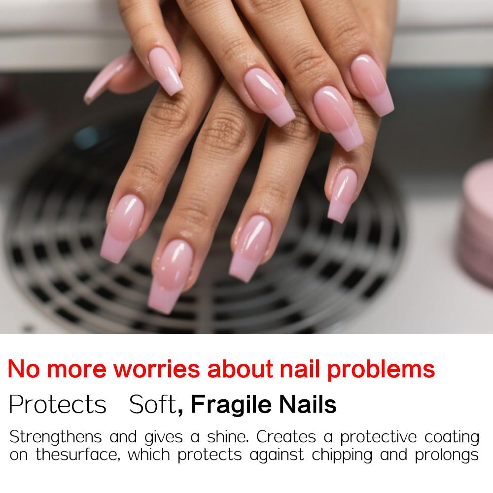 Tinovo Uno New Arrival Get Strong Nail Hardener, Alcohol-Free Keratin Formula, Natural Fast-Drying, Long-Lasting Shine,  Protect Break & Chip Nails, Natural Healty Pink Nail Strengthener, Nail Strengthening Serum Nail polish