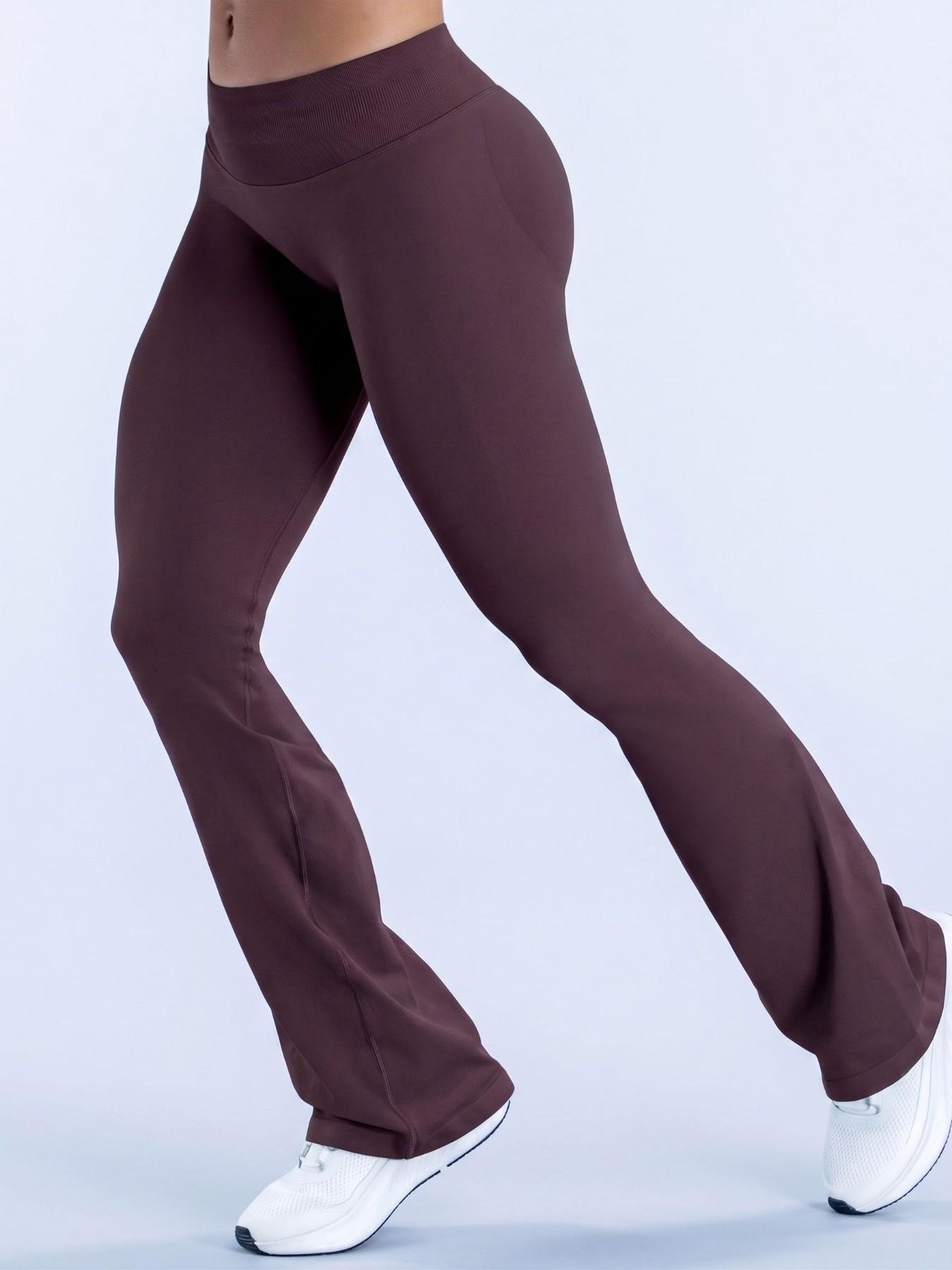 1/2/3PCS Flared Gym Fitness Leggings For Women Hidden Scrunch Butt Lift Workout Legging Flare Bootcut Yoga Pants, An Ideal Choice For Halloween, Christmas, And Thanksgiving A Gift For Girls