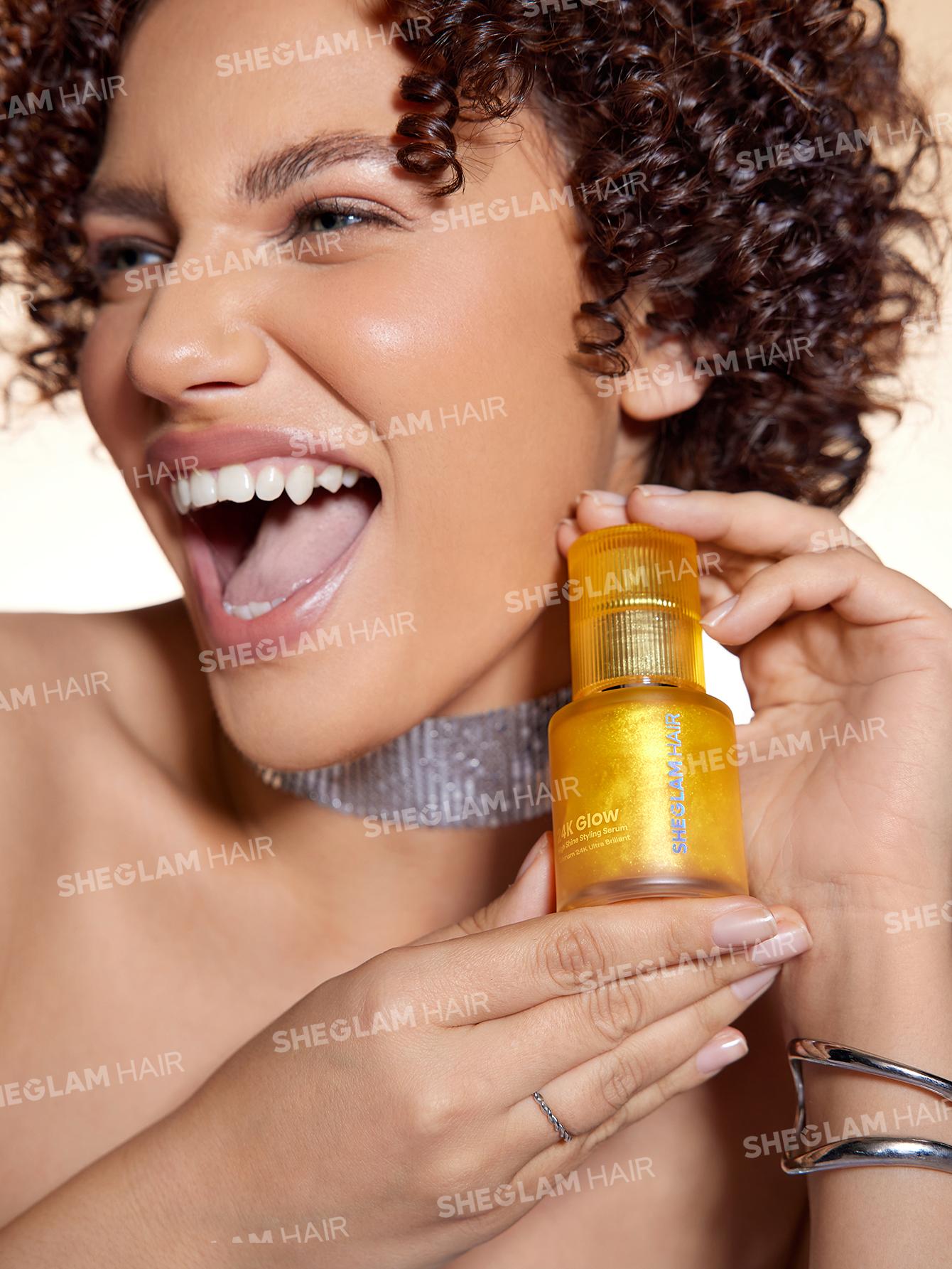 SHEGLAM HAIR-24K Glow High Shine Styling Serum-50ml-Effortlessbeauty-Productosdecabello- Coachella