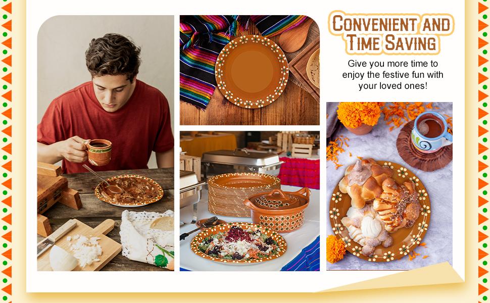 50 Pcs 9 Inch Cielito Lindo Mexican Clay Paper Baby Shower Taco Supplies Mexican Terracotta Flower Clay Pottery Cinco De Mayo Wedding 50 Pcs 9 Inch Cielito Lindo Mexican Clay Paper Baby Shower Taco Supplies Mexican Terracotta Flower Clay Pottery Cinco De Mayo Wedding