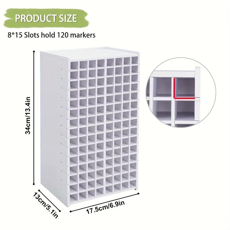 Art Pencil Shelf, 72/120/180/240 Removable Divider Design - Suitable for Tabletops, School Supplies, and Halloween or Christmas Graffiti Pens and Card Organizers, Art Supply Organizers