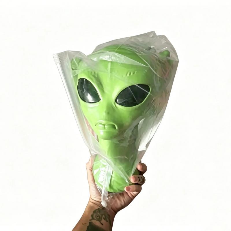 3D Area 51 Alien Wall Sculpture, Weird Aesthetic Sci-Fi Decorative Wall Decor, Trendy Bedroom Living Room Ornament, Halloween Photo Prop Gift for Alien Collectors