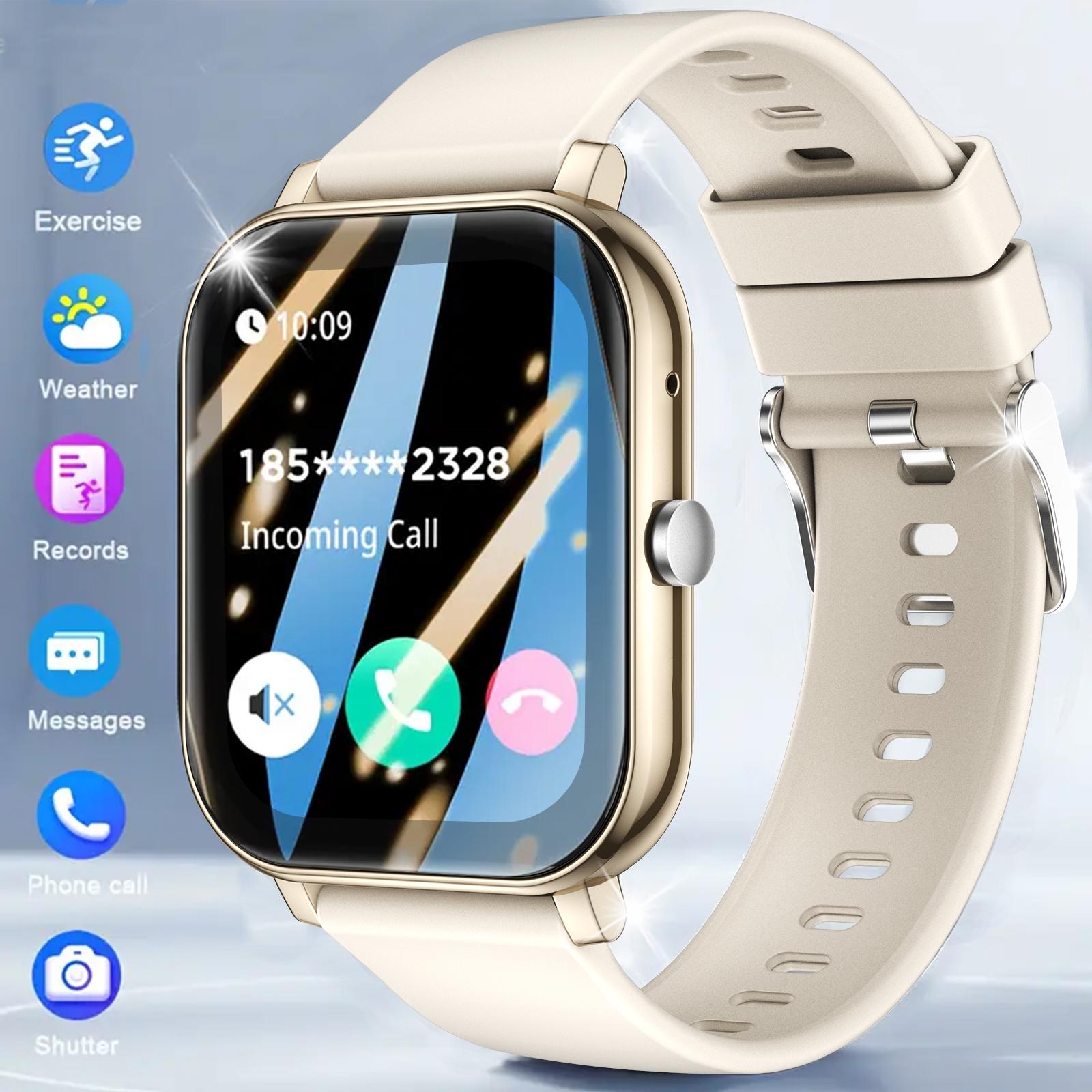 Smart Watch with Wireless Calling & Multi-Sport Mode, Call Reminder, Sms Alerts, Compatible with iPhone & Android Devices