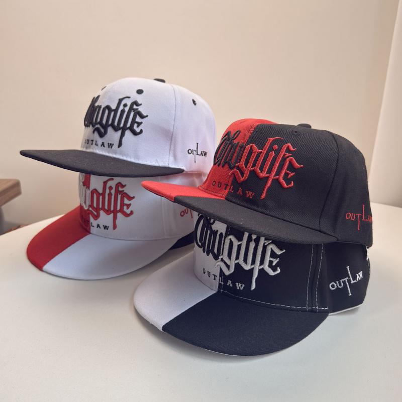 2025 New Spring Hip-Hop Cap with 3D Embroidered Letters, Flat Brim Baseball Cap, Street Casual Street Dance Hat