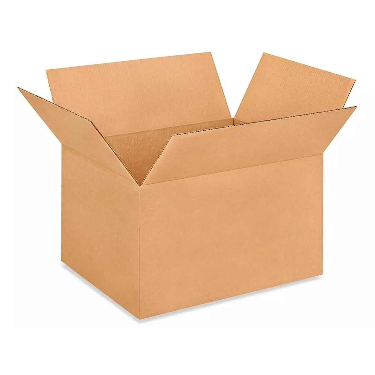 Medium Moving & Shipping Boxes 14 x 14 x 8 inches (5-Pack) - Extra Strength 200 lb vs Regular - USA-Made Corrugated Heavy Duty Moving Boxes - Cardboard Carton Box
