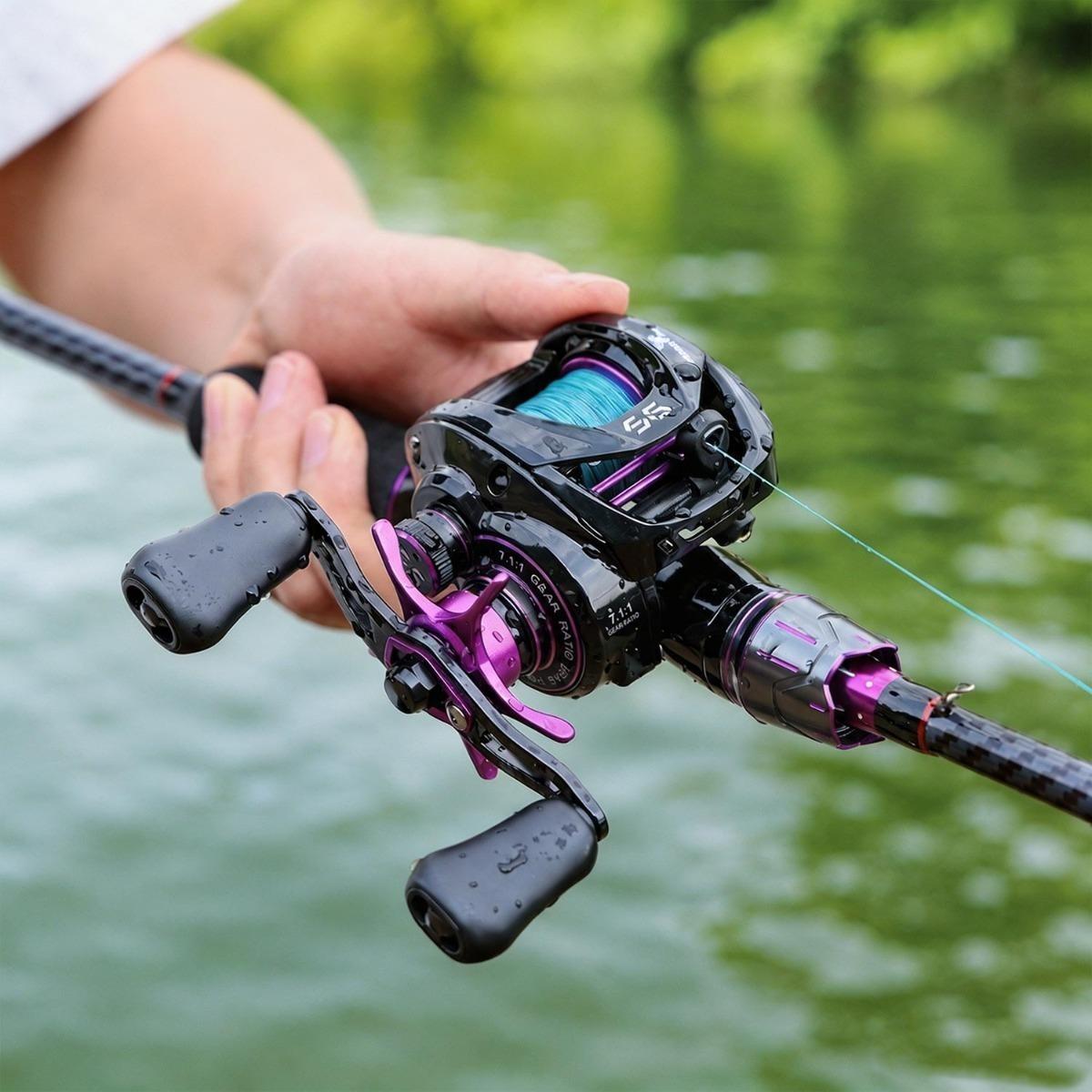 Baitcasting Fishing Reel Ultralight 4+1BB/6+1BB 7.2:1/7.1:1 Gear Ratio DC Baitcaster Reel Smooth and Sensitive, Fishing Reel for Freshwater Saltwater Fishing Baitcasting Fishing Reel Ultralight 4+1BB/6+1BB 7.2:1/7.1:1 Gear Ratio DC Baitcaster Reel Smooth and Sensitive, Fishing Reel for Freshwater Saltwater Fishing