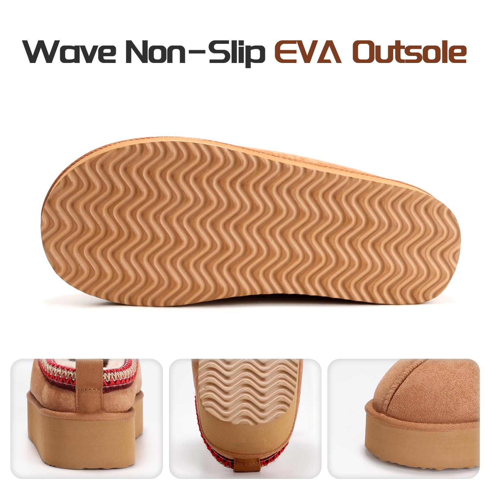 Fur Boots Platform Slippers For Women Fluffy Boots Mini Boots Fuzzy Boots Slippers For Women Outdoor and Indoor Snow Shoes For Women Winter Shoes Women