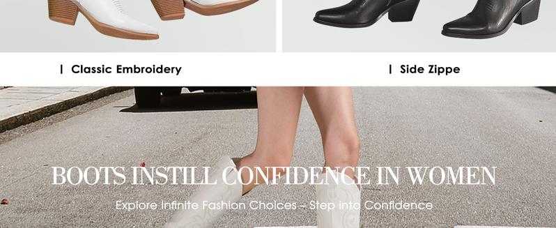 Cowboy Boots for Women - Wide Calf Cowgirl Boots, Women Knee High Western Boots, Ladies Tall Boots with Classic Embroidery and Side Zipper, Retro Classic Country Boots Pull On for Ladies