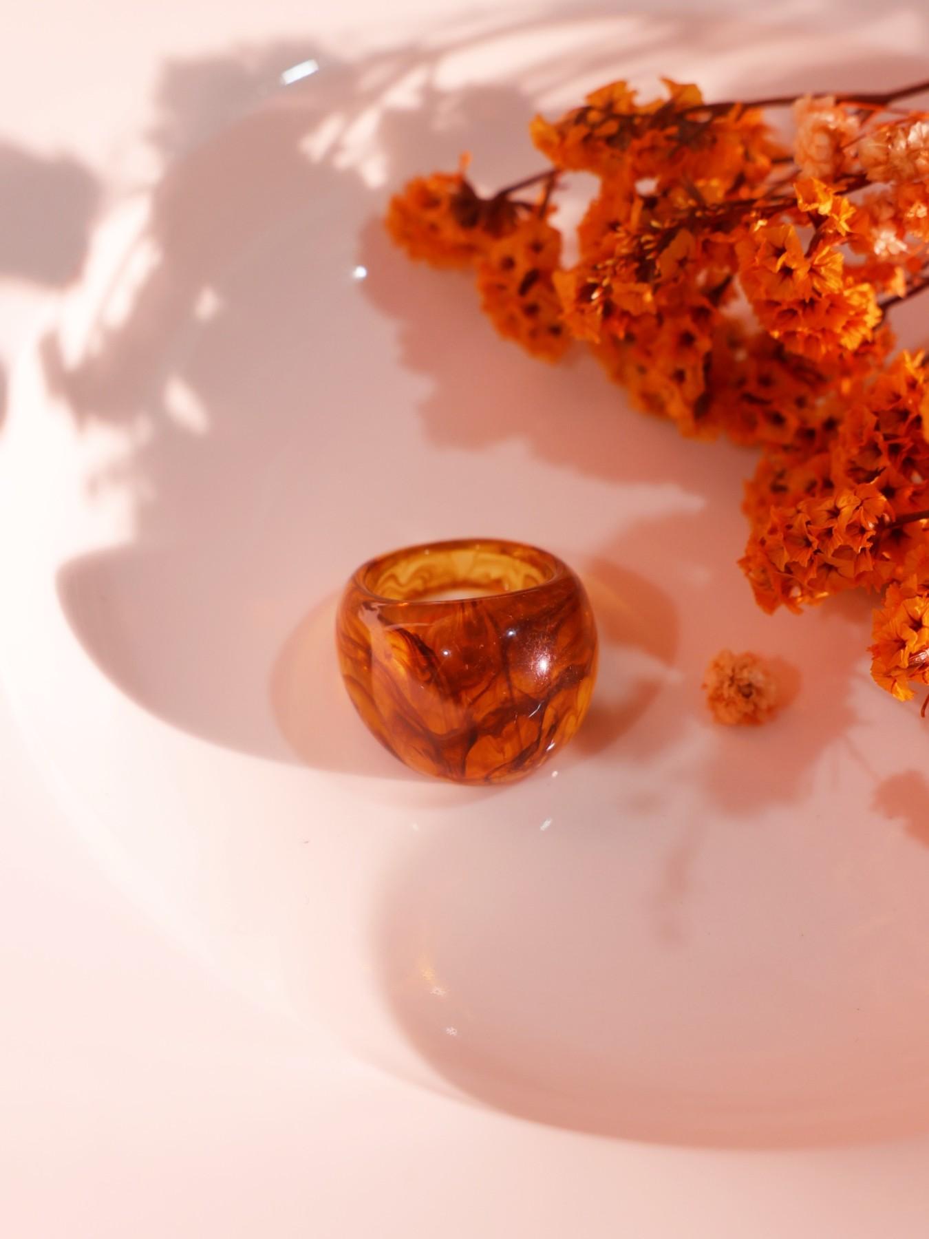 Women's Boho Resin Ring Set, Adjustable Stackable Rings, Geometric Design, Perfect Gift for Mother's Day & Graduation Season