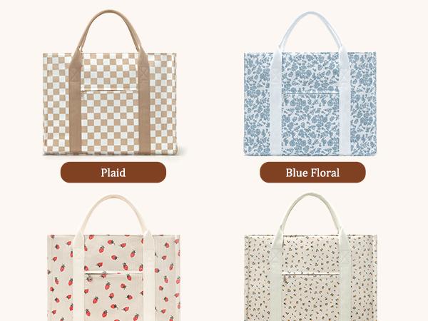 MEXS Tote Bag for Women Shoulder Corduroy Tote Purse with Compartments Handbag for Travel Work Gym 20L