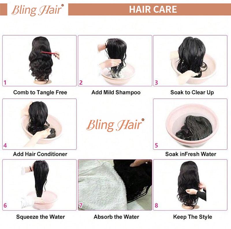 Bling Hair Reddish Brown Body Wave 13x4 13x6 Hd Lace Frontal Human Hair Wig Brazilian Wavy Pre Plucked Color Wig for Black Women with Baby Hair 34inch