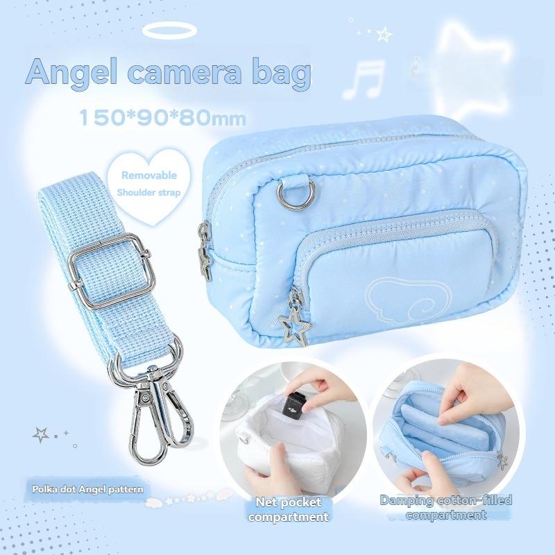1PC Soft Camera Bag Versatile Storage Pouch, Single Shoulder Crossbody Detachable Design, Ideal for Travel & Daily Use, Durable Material