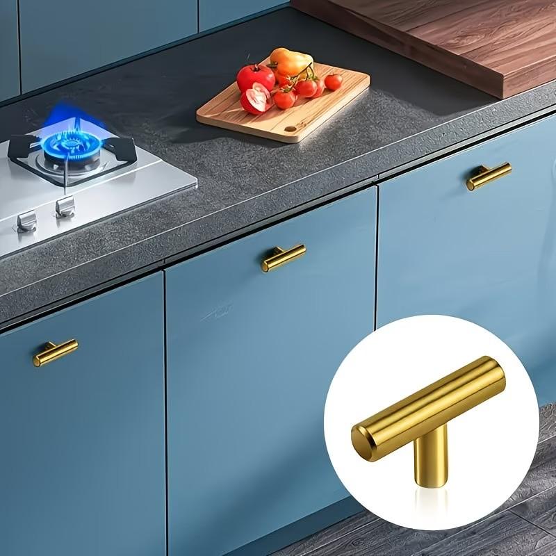 Modern Simple Cabinet Knobs and Pulls Set, Single Hole Door Handles, Door Hardware, 50mm Total Length, Suitable for Kitchen Cabinets, Drawers, Bedroom Furniture