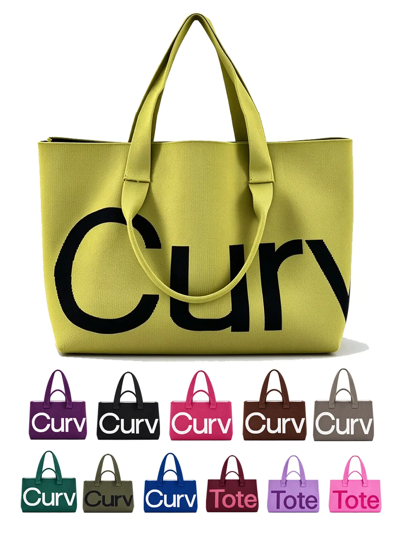 Autumn and winter new simple and fashionable canvas tote bag with letter print, extended handles, large-capacity interior storage design, available in multiple colors, a practical tote bag for everyday use, commuting, shopping, and traveling.