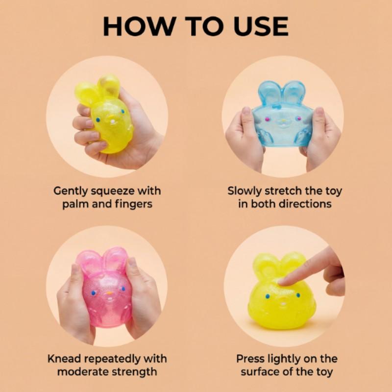 Easter Simulation Rabbit Stress Relief Toy, Soft Plush Texture, Cute Cartoon Design, Perfect Gift for Friends, Birthday, Mother's Day, Party