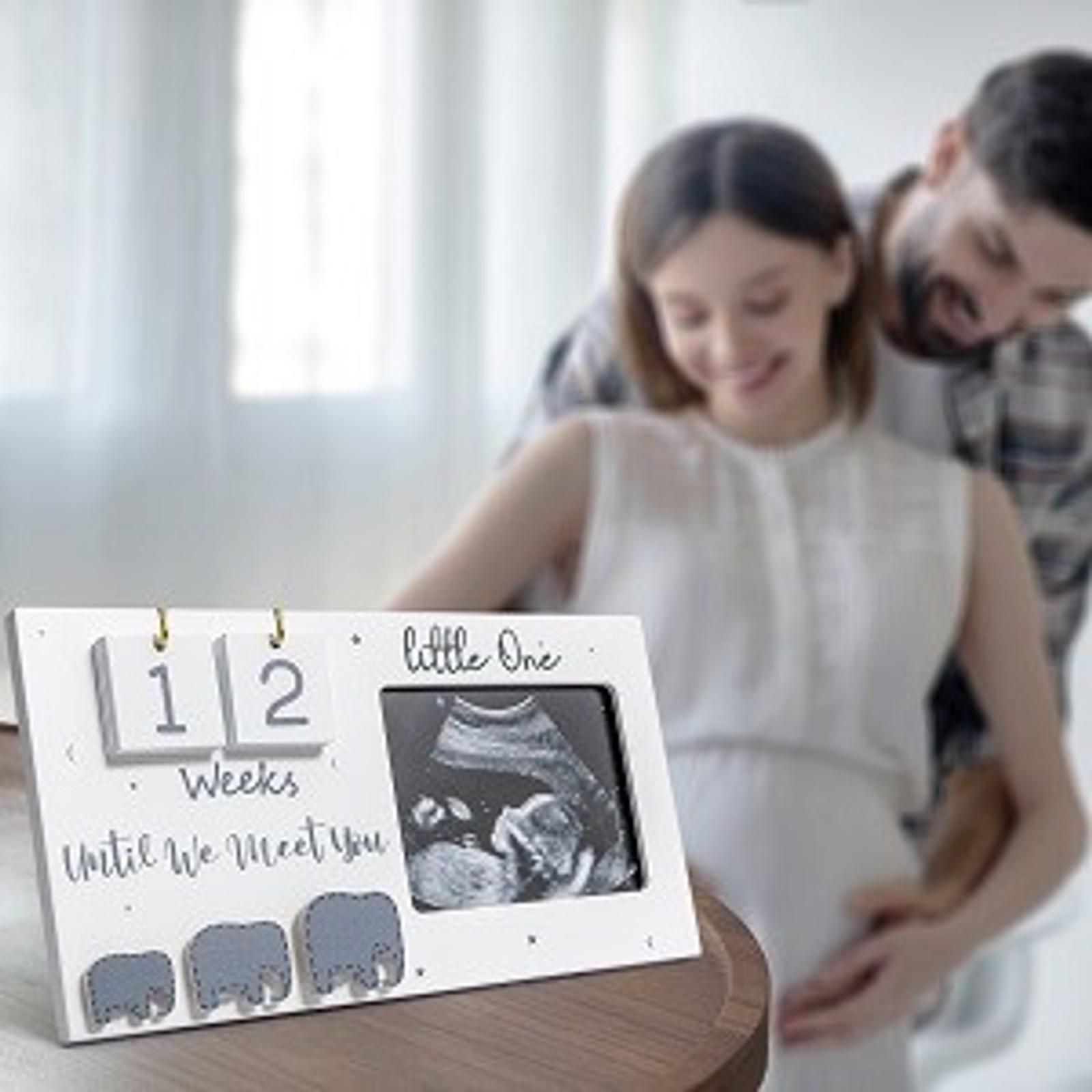 Ultrasound Photo Frame with Baby Countdown Weeks - Pregnancy Keepsake Gift for Expecting Parents, Grandparent Baby Announcement, First Time Mom Must HaveGift Ultrasound Photo Frame with Baby Countdown Weeks - Pregnancy Keepsake Gift for Expecting Parents, Grandparent Baby Announcement, First Time Mom Must HaveGift