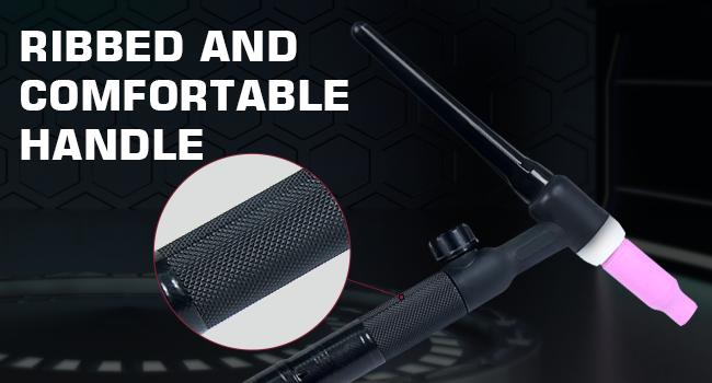 ARCCAPTAIN TIG Welding Gun, WP-17V Argon TIG Torch with 13-FT Red Air Hose and 10-25mm Connector, Lift Tig Torch 150amp with 13-FT Cable for ARCCAPTAIN ARC160 MIG130 lift tig