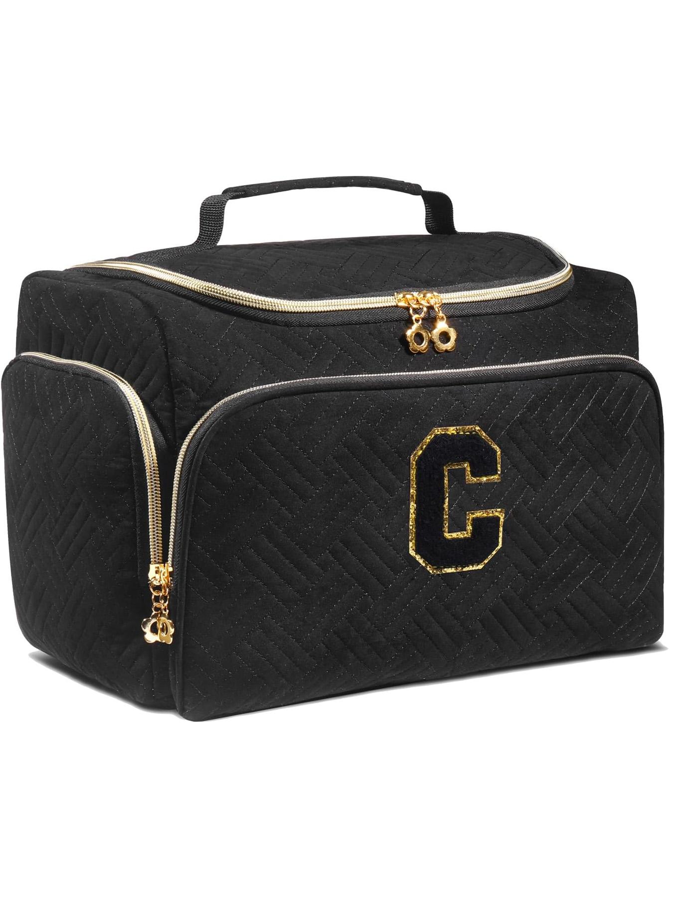 Large Wide-Open Travel Toiletry Bag, Lightweight Makeup Cosmetics Organizer with Handle, Essential Toiletries Storage for All Seasons, Travel Cosmetic Bags, Cosmetic Pouch