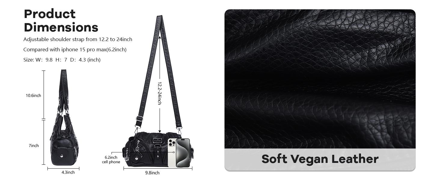 Angel Kiss Ladies Purse Small Tramp Shoulder Bag Vagen leather multi-pocket tote with zipper SpringStatements Angel Kiss Ladies Purse Small Tramp Shoulder Bag Vagen leather multi-pocket tote with zipper SpringStatements