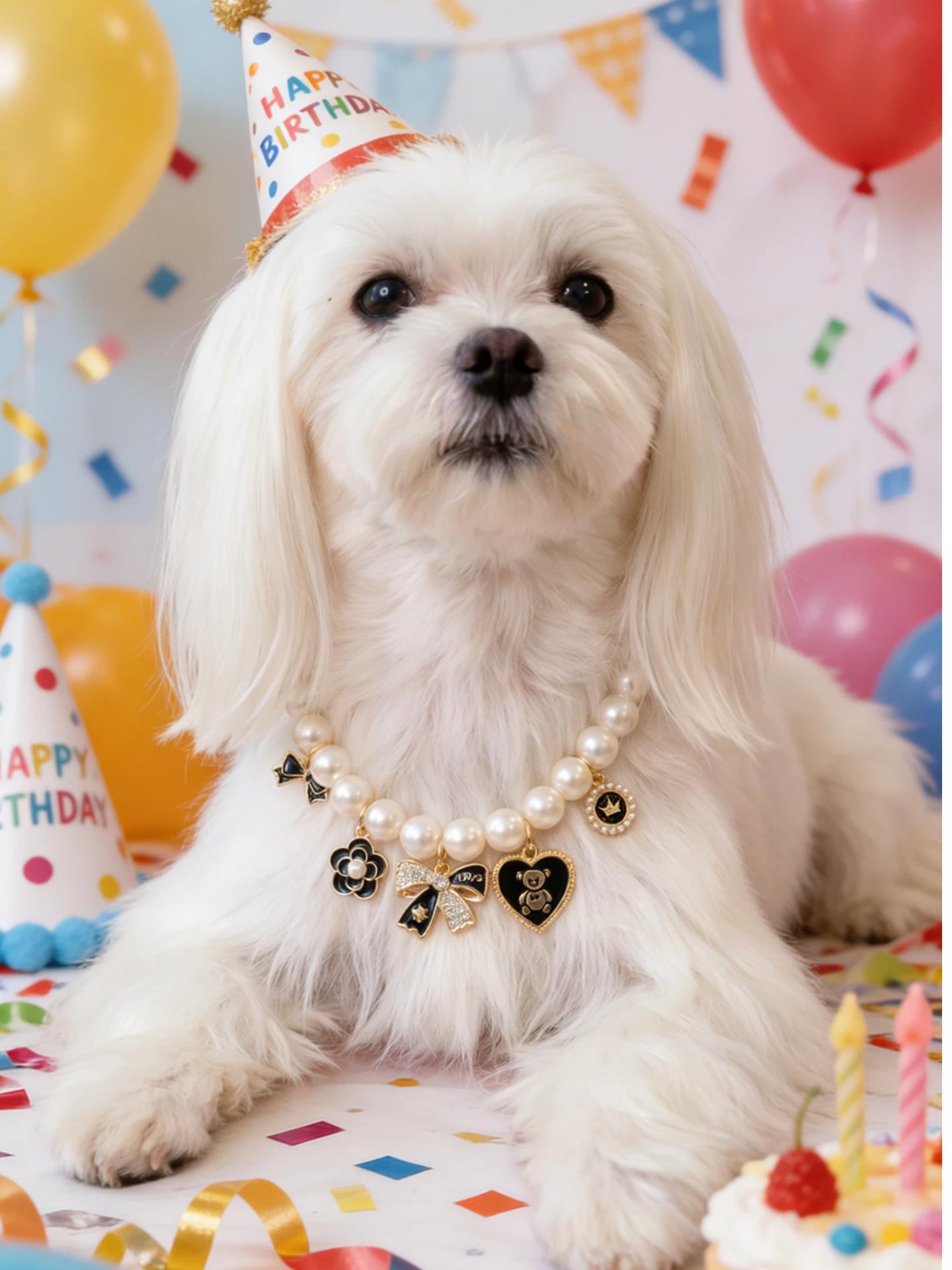 Pet Pearl Necklace Collar |   Vintage Luxury Bow & Camellia Pet Jewelry Pet Collar |   Pearl Necklace Collar for Cats & Dogs |   Vintage Luxury Bow |   Heart Charm |   Noiseless Design |   Camellia Decor  Wedding Birthday Party Photo Props |   Fashion Pet