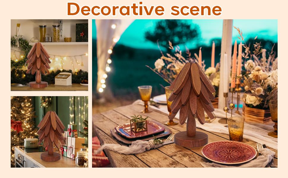 Wooden Trivets for Hot Dishes, Tree Shape Trivet Set, 4 Walnut Wood + 1 Stand stored Like a Christmas Tree,Foldable Kitchen Wooden Trivet,for Hot Dishes、Pot、Bowl、Teapot、Hot Pot Holder(Walnut Wood)-5 Wooden Trivets for Hot Dishes, Tree Shape Trivet Set, 4 Walnut Wood + 1 Stand stored Like a Christmas Tree,Foldable Kitchen Wooden Trivet,for Hot Dishes、Pot、Bowl、Teapot、Hot Pot Holder(Walnut Wood)-5