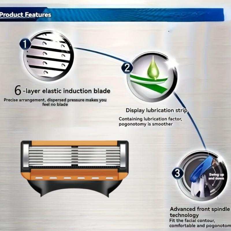 Men's Razor Blades, 24-32 Replacement Razor Blades, Sharp Shaving Razors/balades, Prevent Skin Irritation, Men's Grooming Essentials