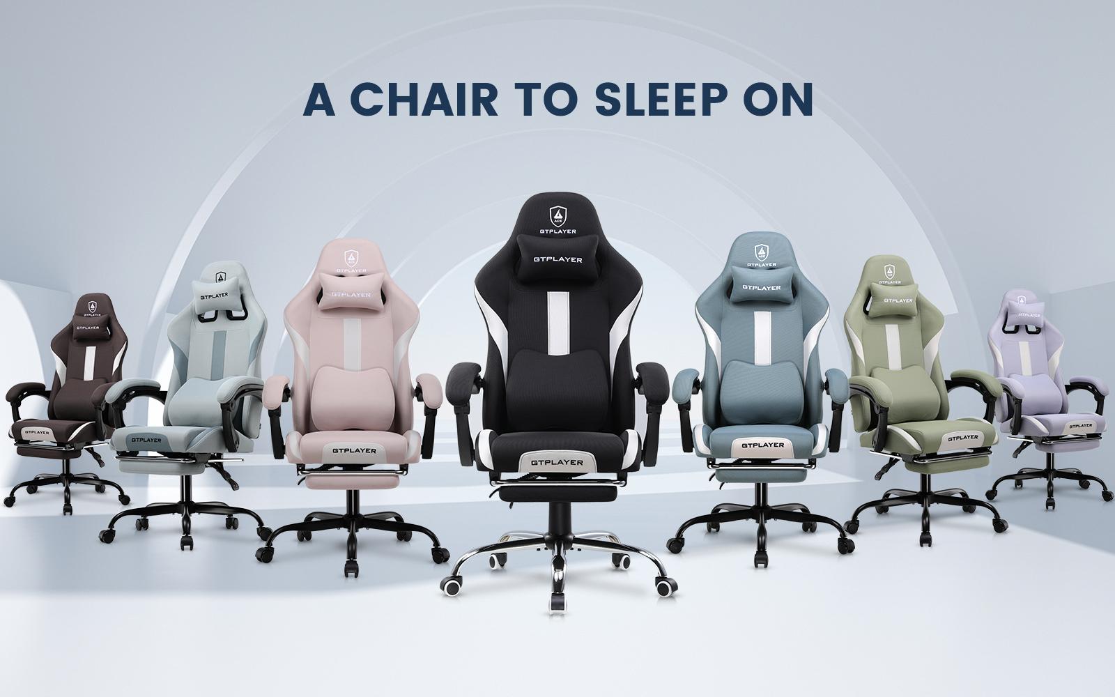 GTPLAYER Gaming Chair, Computer Chair with Bluetooth Speakers, High Back Ergonomic Office Chair Desk Chair with Lumbar Support, Height Adjustable Game Chair with Footrest 330LBS, Comfy Seat, Cool Chair