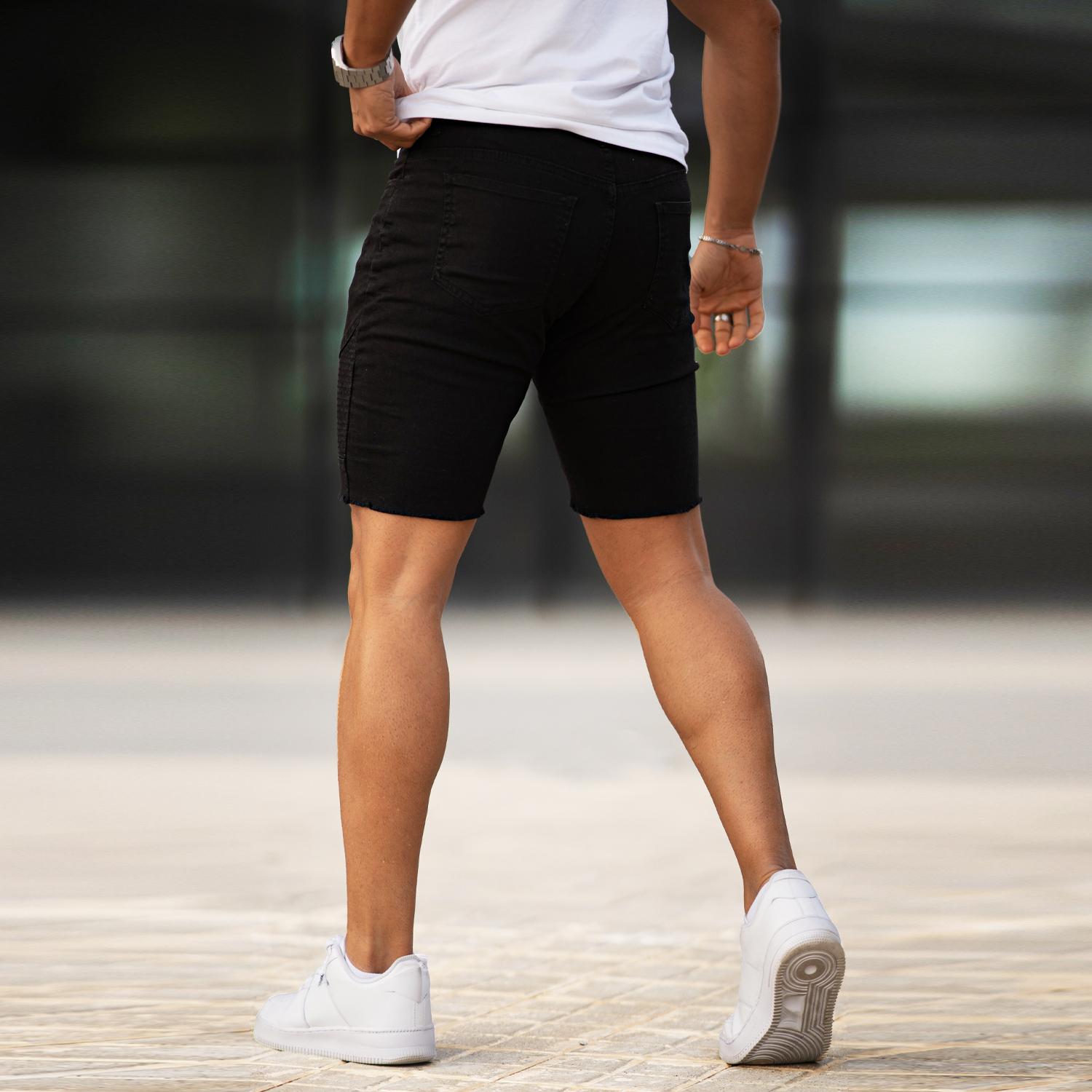 GINGTTO Men's Denim Shorts Slim Fit Stretch Short Jeans Jorts Men Essentials New Shorts