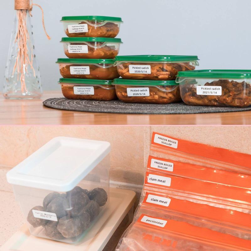 Phomemo D30 Printer Thermal Label Paper,Barcode Price Size Name Blank Labels Waterproof Tear Resistant for Home Organizer Supermarket Store Catering