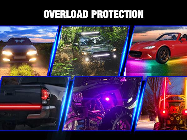 Nilight 8-Gang Pre-Wired Waterproof Rocker Switch Panel - 8-Gang Setup, Resettable Circuit Breakers (5A,10A,15A), LED Backlight, 3-Pin 12V-24V ON-Off Toggle Switches, Screw Included, Easy Installation, for Most DC 12V-24V Cars, Caravan, Marine Boat Nilight 8-Gang Pre-Wired Waterproof Rocker Switch Panel - 8-Gang Setup, Resettable Circuit Breakers (5A,10A,15A), LED Backlight, 3-Pin 12V-24V ON-Off Toggle Switches, Screw Included, Easy Installation, for Most DC 12V-24V Cars, Caravan, Marine Boat