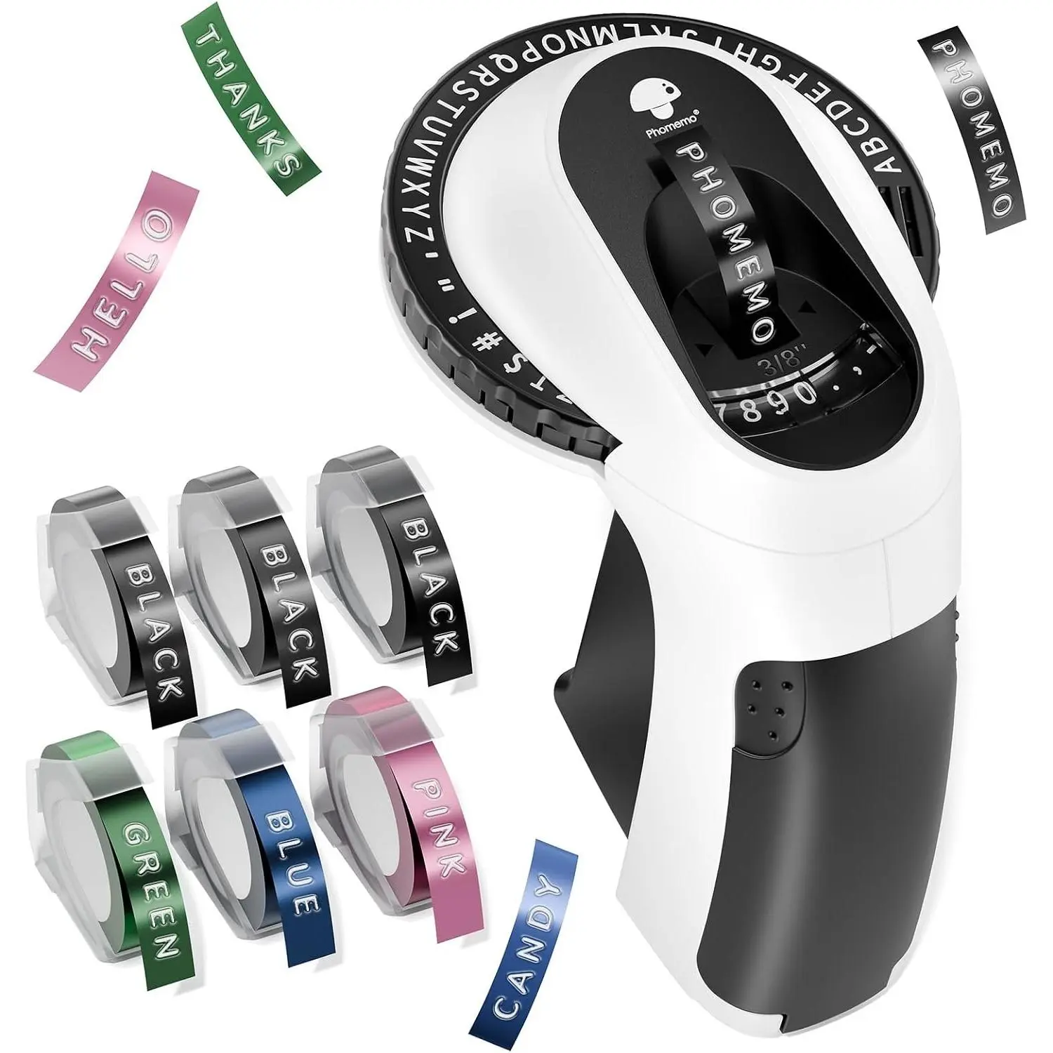Label Maker, Vintage Embossing Label Maker Machine with 6 Tapes