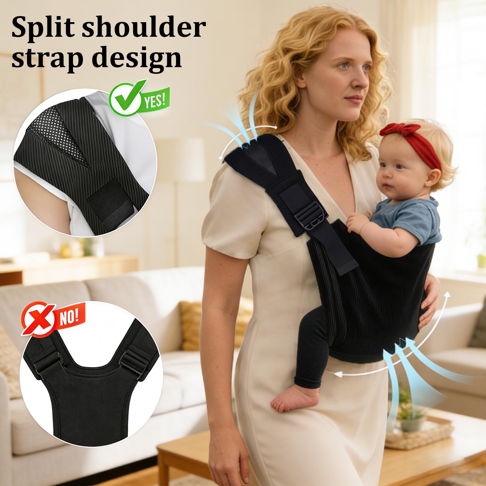 Baby Crossbody Carrier Strap, Infant Carrier, Portable Compact Travel Portability Single Shoulder Baby Carrying Belt with Durable Construction, Perfect for Christmas Halloween Easter Gifts