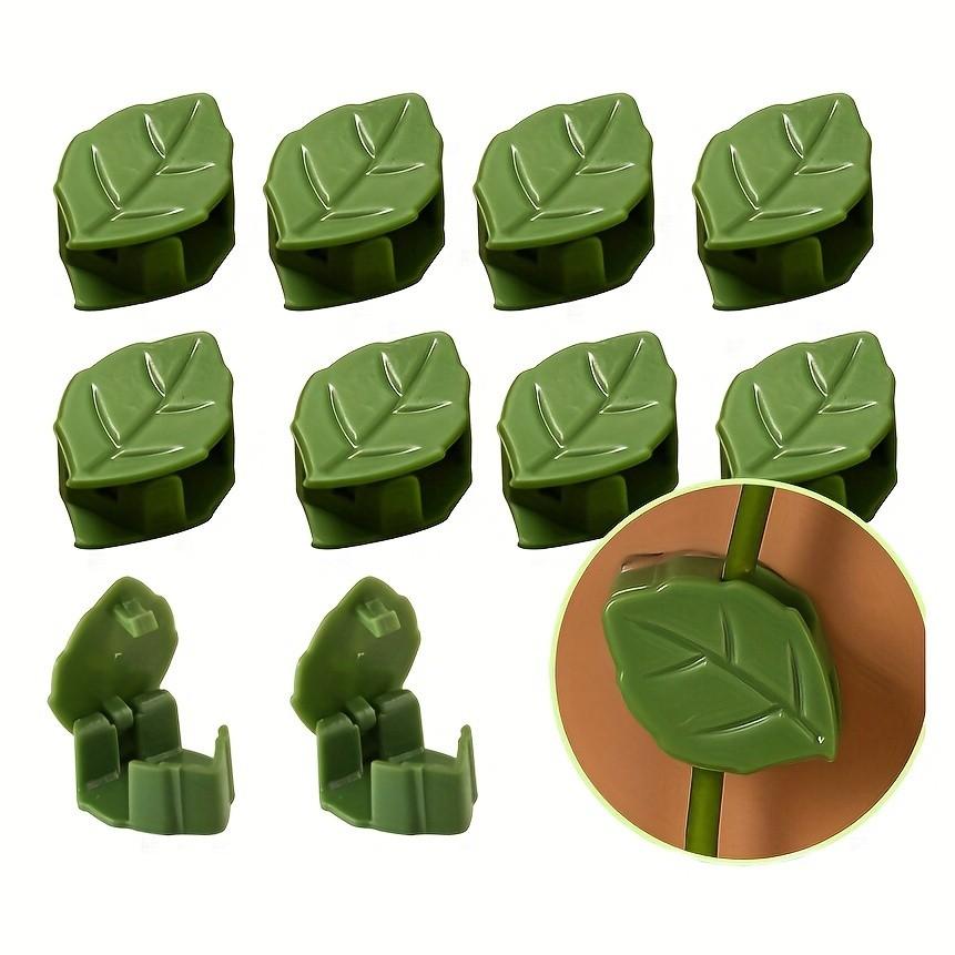 30pcs Leaf-Shaped Plant Climbing Clips, Vine Wall Fixing Clamps, Durable Garden Support Hooks, Easy Install Flower Pot Accessories