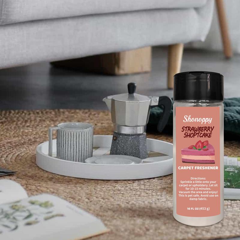 Scented Home&Pet Carpet Freshener Deodorizing - Upholstery Deodorizer Powder Mop Soap, Household Perfume Fragrance Deodorizer and Cleaner (16oz/453g)