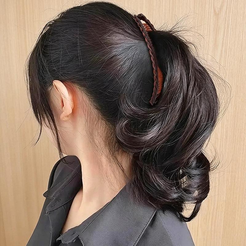 3-Pack Large Banana Hair Clips for Women - Extra Strong Non-Slip Clips for Thick Curly/Wavy Hair, Vintage Tooth Clips - Heavy-Duty Hair Accessories for Updos, Ponytails, and Buns - Perfect Valentine's/Mother's Day Gift, Wave Design