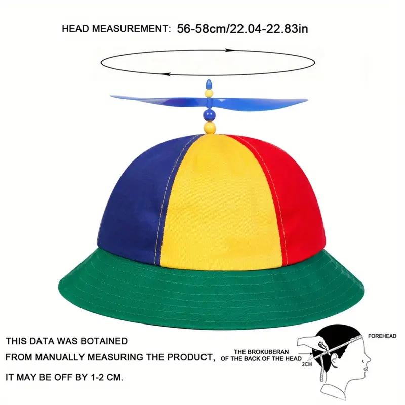 Women's Colorful Spiral Propeller Cartoon Bucket Hat, Lightweight Breathable Polyester Fisherman Cap, Ideal for Spring Fall Travel Beach Party