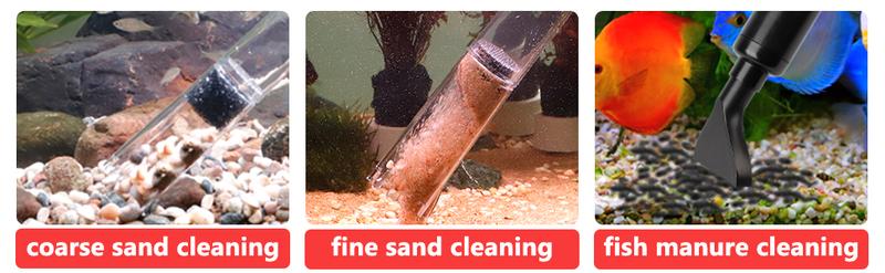 hygger Electric Fish Tank Gravel Cleaner Kit,Removable Water Changer,Sand Washer Filter Changer,Automatic Change Water,Aquarium Cleaning Tool Set,Remove Dirt, Wash Sand,Circulation for 80 to 140 Gallon
