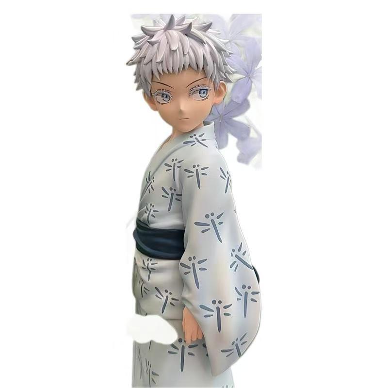 Jujutsu Kaisen Childhood Series Gojo Satoru Handmade Model Figure, Anime Collectible Statue, Five-String Wisdom Design