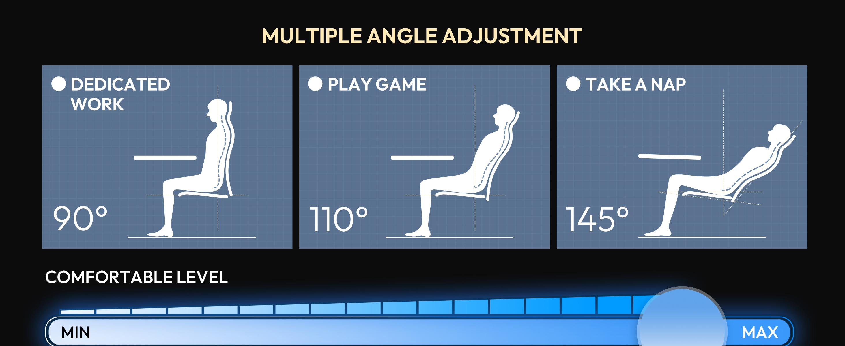 Dowinx Gaming Chair,waist massage and foot pedals for adults，pocket spring pad, ergonomic computer chair,high back gaming chair leather office gaming 300 lb